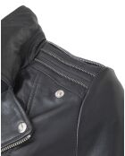 Veste en Cuir Ciara noire