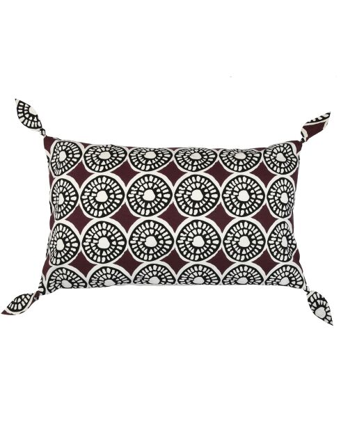 Housse de coussin Boubou d'Hiver chianti - 50x30 cm