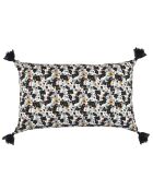 Housse de coussin Liberty noir délavé - 50x30 cm