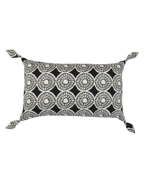 Housse de coussin Boubou d'Hiver noir délavé - 50x30 cm