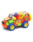 Bus scolaire avec ses briques de construction - 18 mois et +