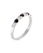 Sacred Sapphire Ring Sapphires 0,11 kt witgoud