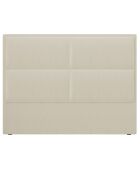 Tête de lit en Velours Lara beige - 160 cm