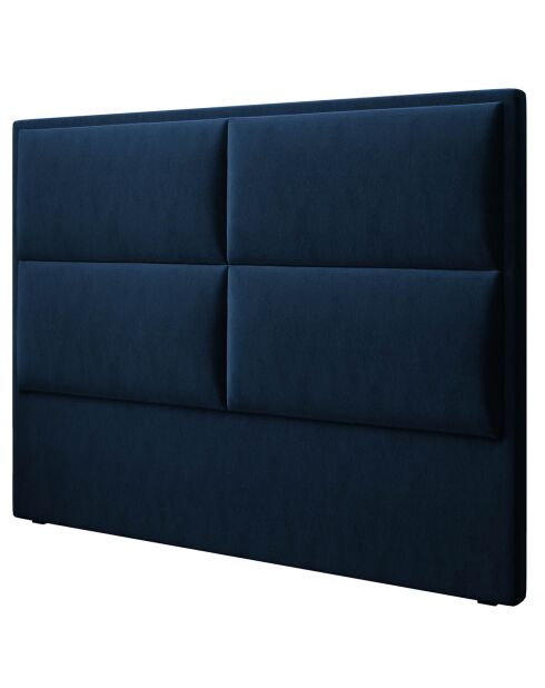 Tête de lit en Velours Lara bleu roi - 160 cm