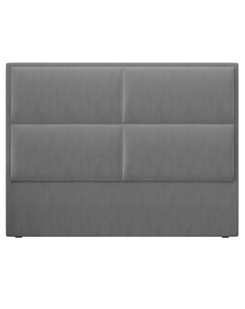 Tête de lit en Velours Lara gris clair - 180 cm