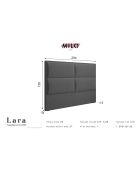 Tête de lit en Velours Lara bleu foncé - 200x10x120 cm