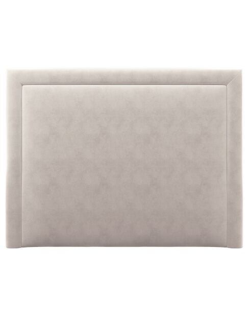 Tête de lit en Velours Primevere beige clair - 160x120 cm