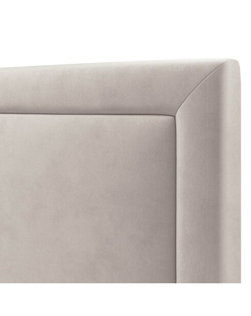 Tête de lit en Velours Primevere beige clair - 160x120 cm