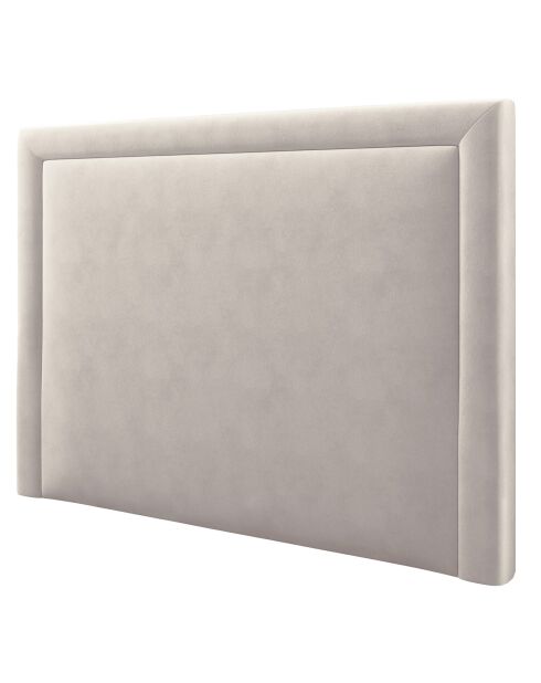 Tête de lit en Velours Primevere beige clair - 160x120 cm
