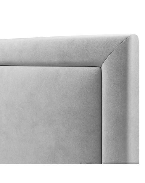 Tête de lit en Velours Primevere gris clair - 160x120 cm