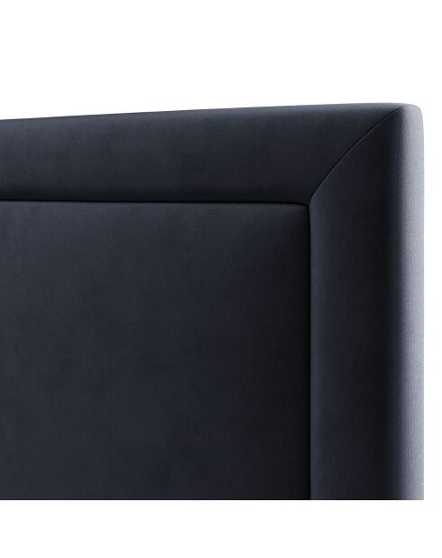 Tête de lit en Velours Primevere bleu foncé - 160x120 cm