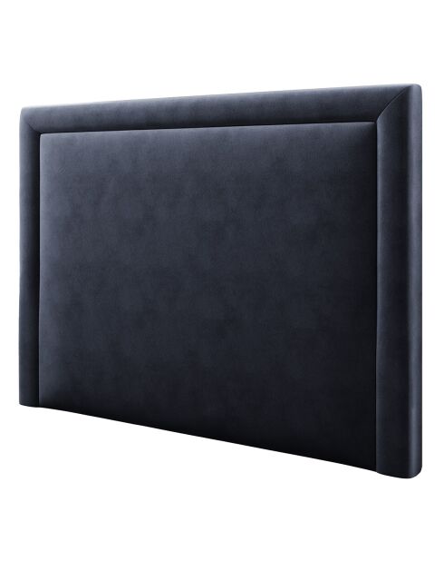 Tête de lit en Velours Primevere bleu foncé - 160x120 cm