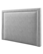 Tête de lit en Velours Primevere gris clair - 180x120 cm