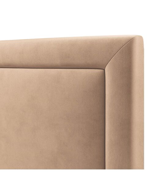 Tête de lit en Velours Primevere beige - 200x10x120 cm
