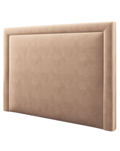 Tête de lit en Velours Primevere beige - 200x10x120 cm