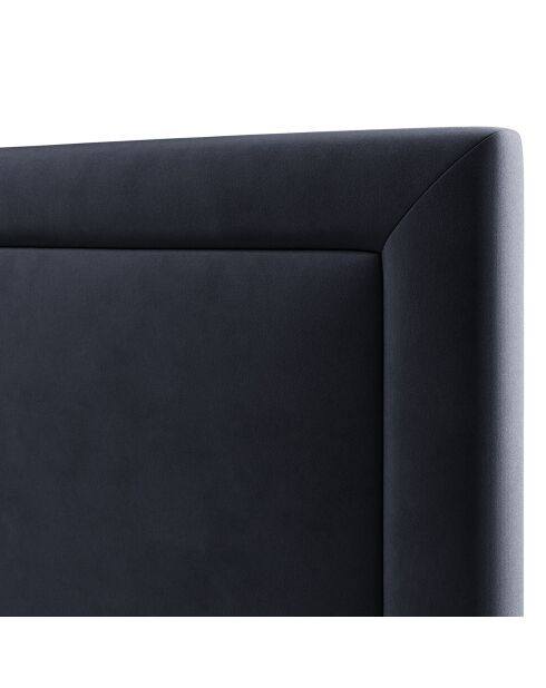 Tête de lit En Velours Primevere bleu foncé - 200x10x120 cm