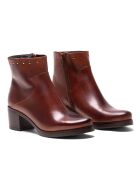 Bottines en Cuir Elsa cognac