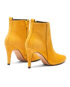 Bottines en Velours de Cuir Greta miel - Talon 7.5 cm
