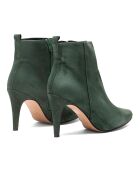 Bottines en Velours de Cuir Greta vert foncé - Talon 7.5 cm