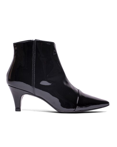 Bottines en Cuir Vernis Helen noires