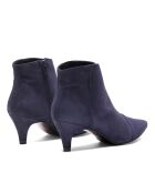 Bottines en Velours de Cuir Helen marine