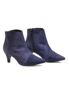 Bottines en Velours de Cuir Helen marine