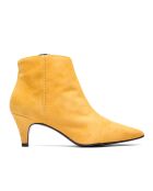 Bottines en Velours de Cuir Helen miel
