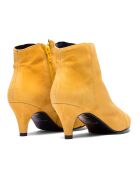Bottines en Velours de Cuir Helen miel