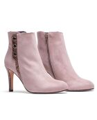 Botas Ursula de piel aterciopelada taupe - tacón de 8,5 cm