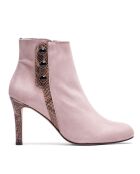 Botas Ursula de piel aterciopelada taupe - tacón de 8,5 cm