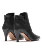 Bottines en Cuir Vera noires - Talon 6 cm