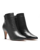 Bottines en Cuir Vera noires - Talon 6 cm