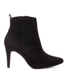 Botas Wanda de piel aterciopelada negra - tacón de 7 cm