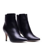 Bottines en Cuir Angelina noires - Talon 7.5 cm