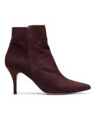Bottines en Velours de Cuir Angelina marron - Talon 7.5 cm