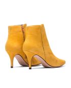 Bottines en Velours de Cuir Angelina miel - Talon 7.5 cm