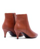 Bottines en Cuir Claudia cognac - Talon 5.5 cm