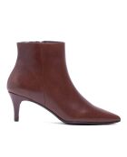 Bottines en Cuir Claudia marron - Talon 5.5 cm
