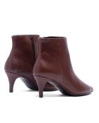 Bottines en Cuir Claudia marron - Talon 5.5 cm