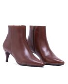Bottines en Cuir Claudia marron - Talon 5.5 cm