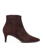 Bottines en Velours de Cuir Claudia marron - Talon 5.5 cm