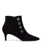 Botas Brígida de piel aterciopelada negra
