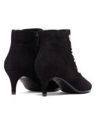 Botas Brígida de piel aterciopelada negra