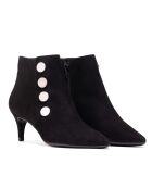 Botas Brígida de piel aterciopelada negra