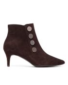 Botas de piel de terciopelo marrón Brígida