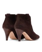 Botas Aurelia de piel aterciopelada marrón - tacón de 6 cm