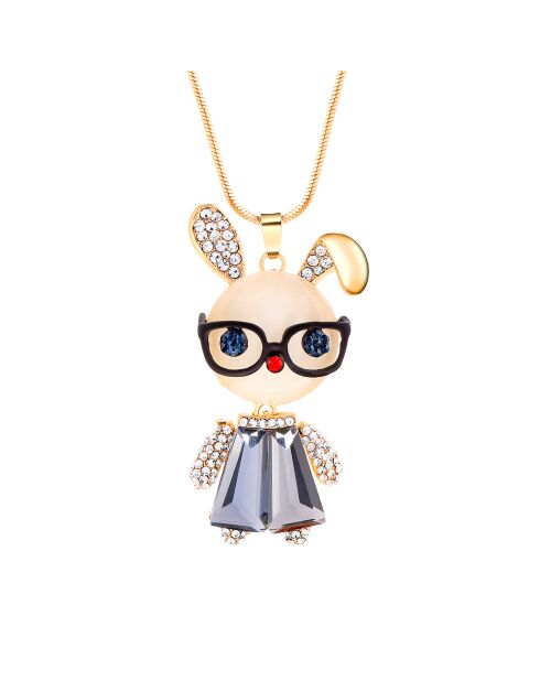 Collier El Conejo Inteligente doré