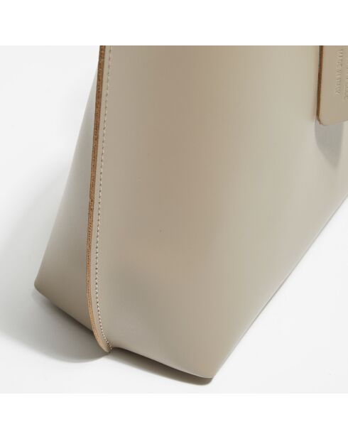 Livel Light Tragetasche aus Leder, 45 x 12 x 31 cm, Taupe