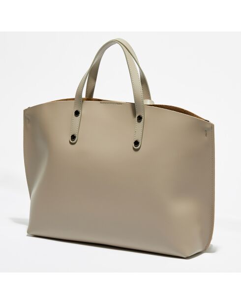 Livel Light Tragetasche aus Leder, 45 x 12 x 31 cm, Taupe