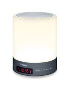 Réveil lumineux connecté Bluetooth blanc/anthracite